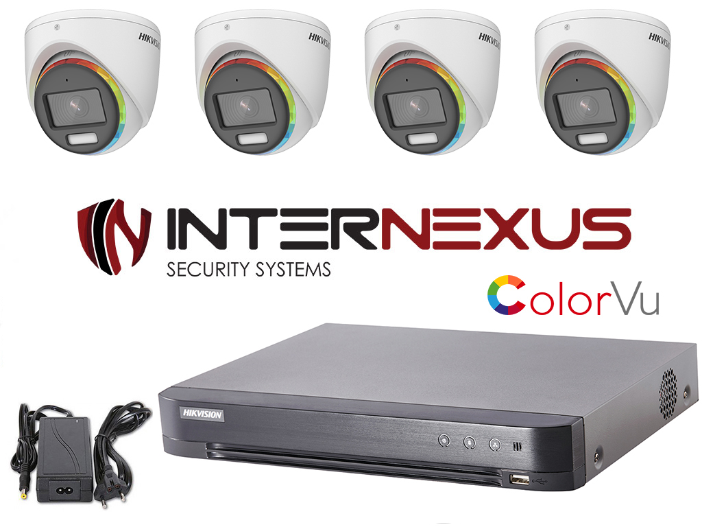 Hikvision ColorVu HD-TVI комплект с 4 камери 2 MP
