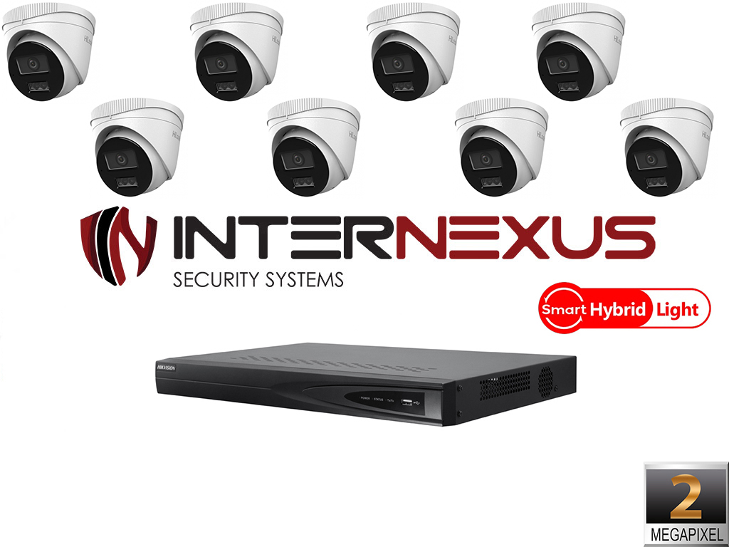 Hikvision комплект за видеонаблюдение с 8 IP камери 2 MP