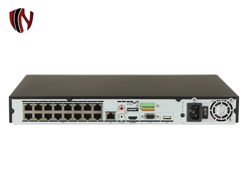 Hikvision DS-7616NXI-K2/16P(D) – 16-канален AcuSense NVR с 16 PoE порта, запис до 12 MP